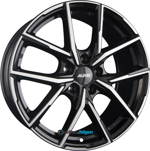 ALUTEC AVELENO 8x18 ET45 5x108 NB70.1 Diamant-Schwarz Frontpoliert