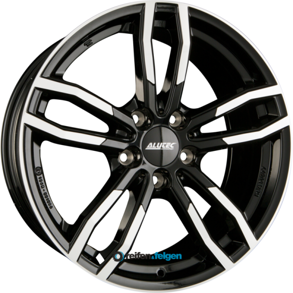 ALUTEC DRIVE 7.5x17 ET52 5x112 NB66.6 Diamant-Schwarz Frontpoliert