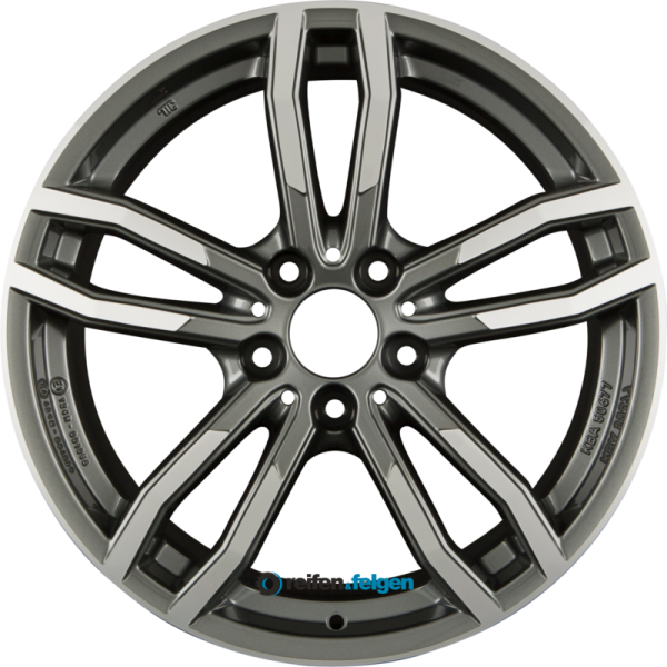 ALUTEC DRIVE X 8.5x19 ET40 5x112 NB70.1 Metal-Grey Frontpoliert