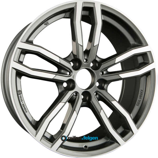 ALUTEC DRIVE X 9x20 ET20 5x112 NB66.6 Metal-Grey Frontpoliert
