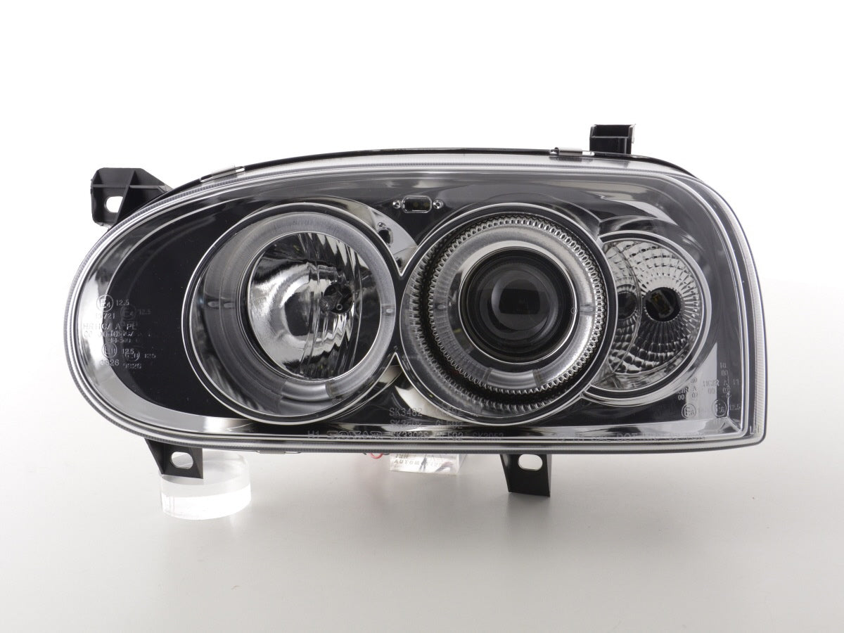 Scheinwerfer Set VW Golf 3 Typ 1HXO 1 EXO 91-97 chrom