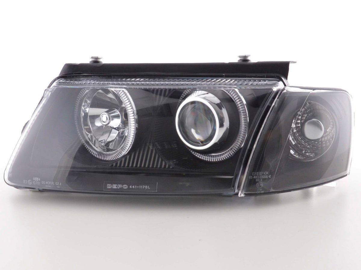 Scheinwerfer Set Angel Eyes VW Passat Typ 3B 97-00 schwarz