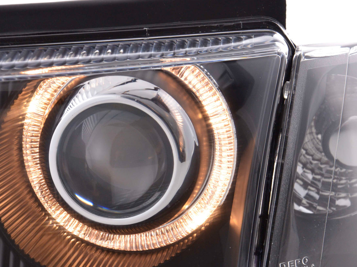 Scheinwerfer Set Angel Eyes VW Passat Typ 3B 97-00 schwarz