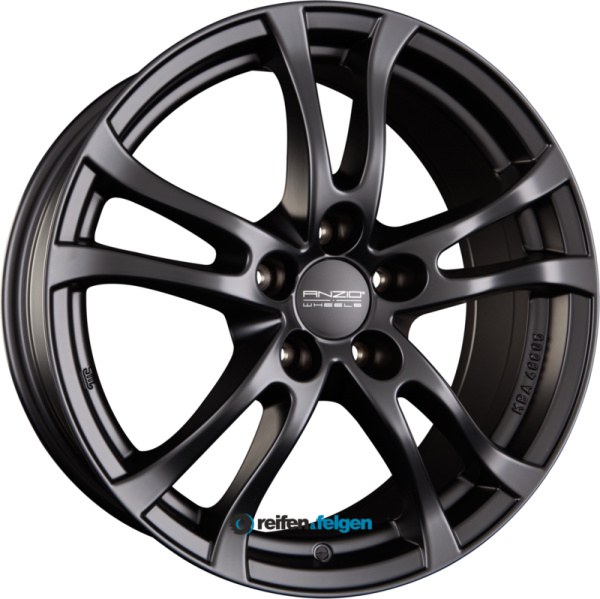 ANZIO TURN 8x18 ET48 5x108 NB70 Racing-Schwarz