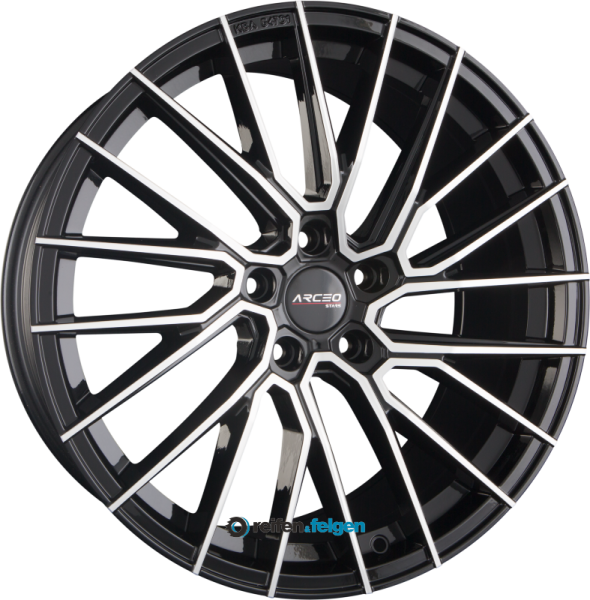 ARCEO WHEELS ASW-02 8.5x19 ET35 5x112 NB73.1 Black Diamond