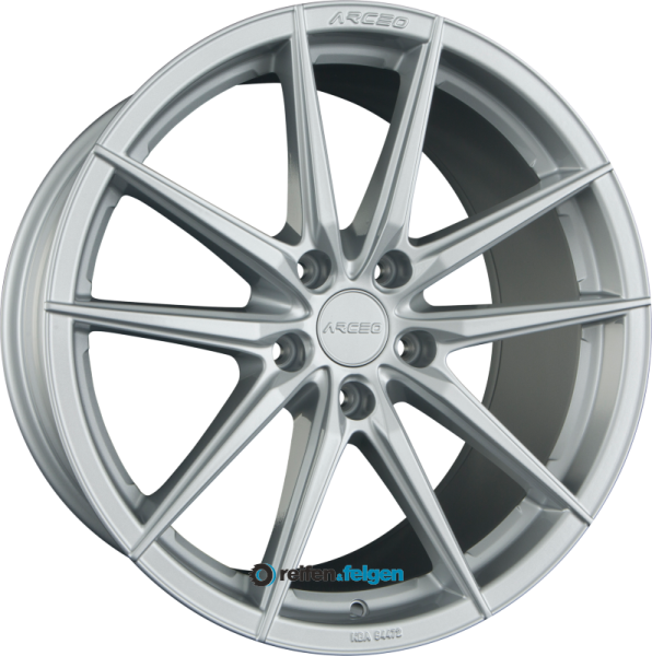 ARCEO WHEELS MONACO 8.5x19 ET30 5x112 NB73.1 White Silver