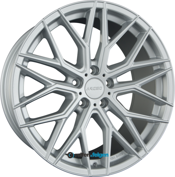 ARCEO WHEELS VALENCIA 8.5x19 ET45 5x112 NB73.1 White Silver