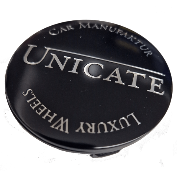 UNICATE WHEELS Symbolscheibe mit Träger Flat Cap Silver Chrom Black Label