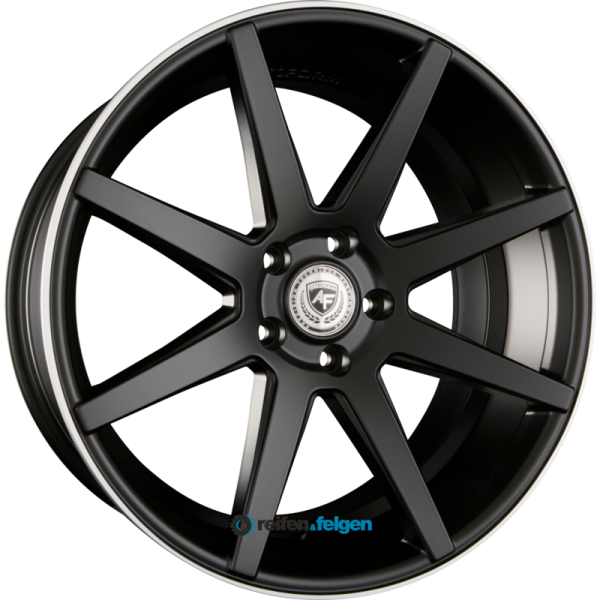 artFORM AF-302 10.5x20 ET35 5x120 NB72.6 Flat Black Rim Polished