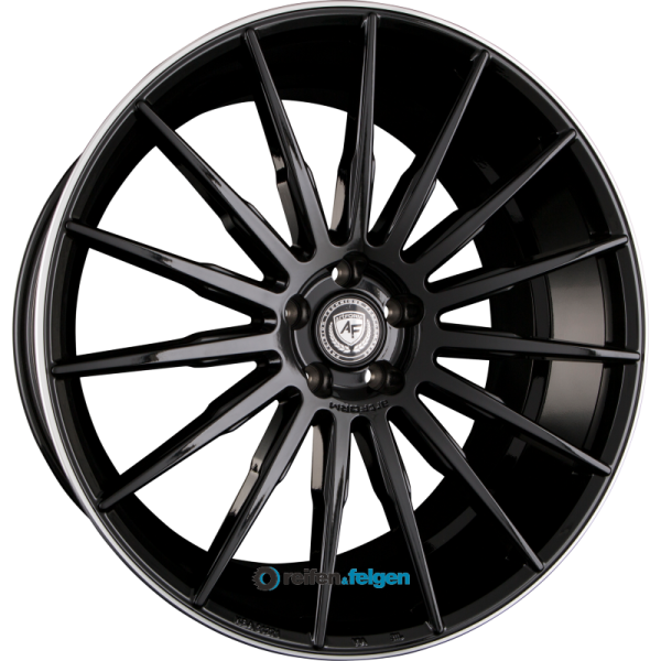 artFORM AF-401 10x22 ET45 5x112 NB66.6 Black Rim Polished