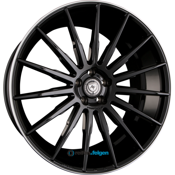 artFORM AF-401 11x23 ET30 5x120 NB76.9 Black Rim Polished