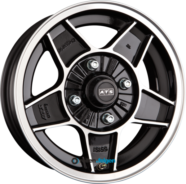 ATS CLASSIC 7x13 ET20 4x100 NB57.1 Diamant-Schwarz Frontpoliert