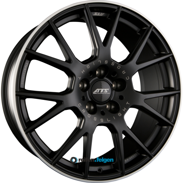 ATS CROSSLIGHT 11.5x19 ET45 5x112 NB75.1 Racing-Schwarz Hornpoliert