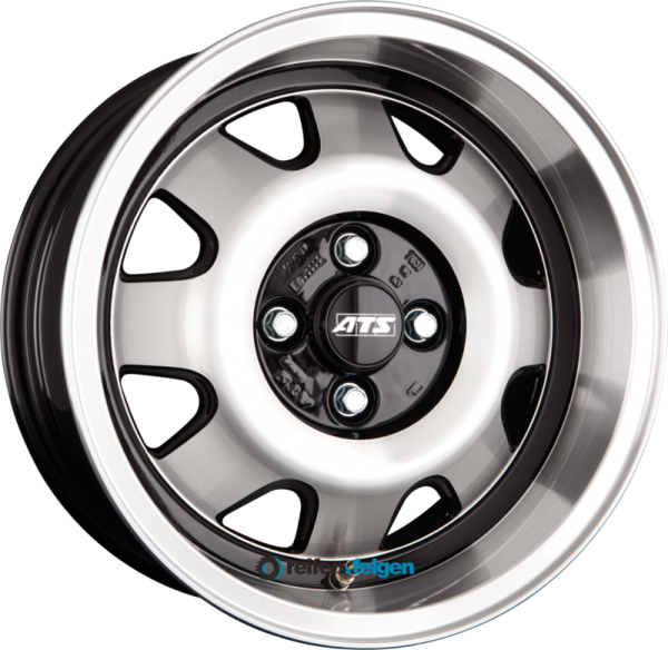 ATS CUP 7x15 ET28 4x100 NB63.4 Diamant-Schwarz Frontpoliert