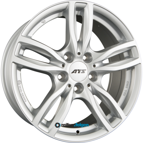 ATS EVOLUTION 7.5x17 ET52 5x112 NB66.6 Polar-Silber