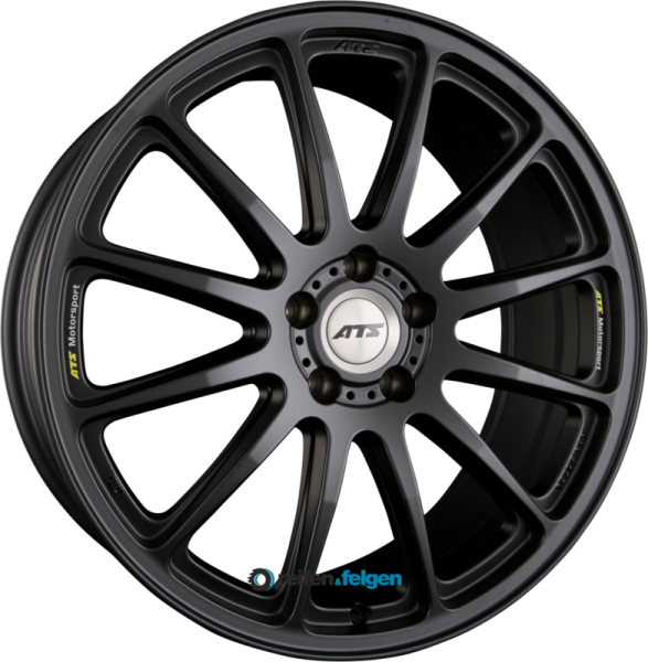 ATS GRID 8.5x19 ET30 5x112 NB70.1 Racing Schwarz Teilpoliert