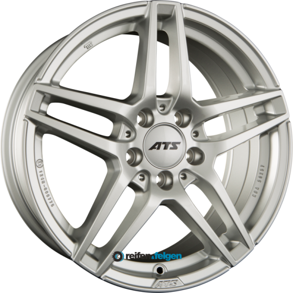 ATS MIZAR 8x18 ET38 5x112 NB66.6 Polar-Silber