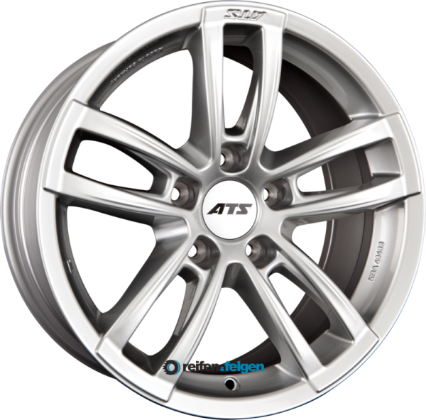 ATS RADIAL + 8.5x18 ET50 5x127 NB71.6 Diamant-Silber