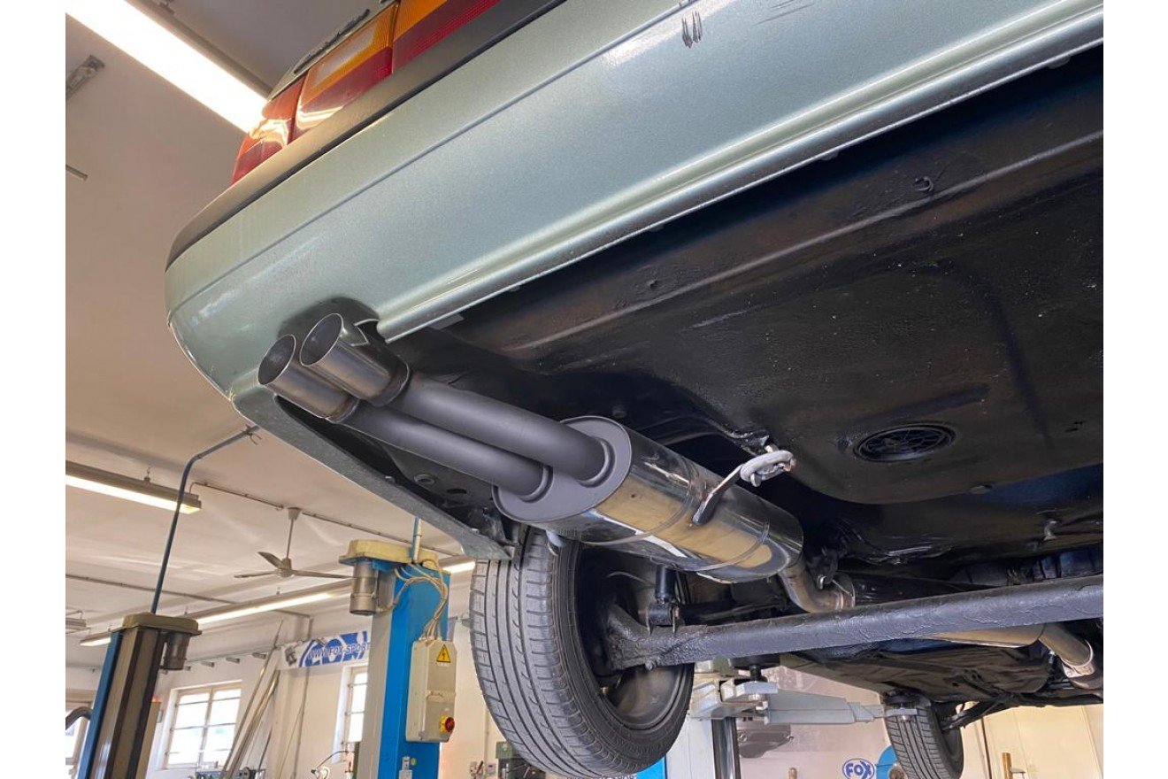 Fox Auspuff Sportauspuff Komplettanlage für Audi 80/90 1,3 1,6 1,8 1,9 2,0 2,1