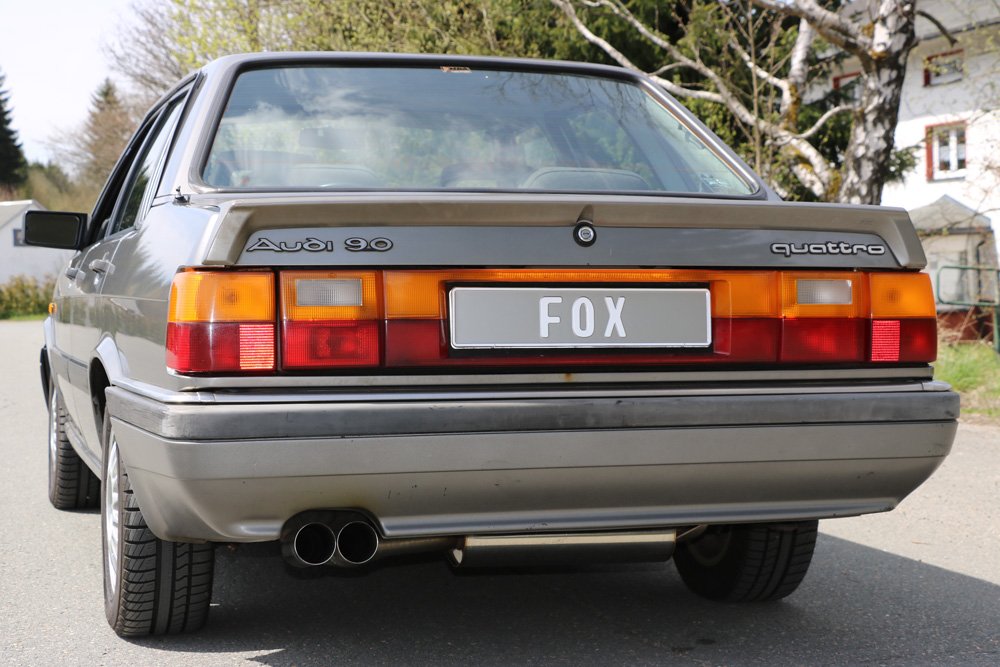 Fox Auspuff Sportauspuff Komplettanlage für Audi 80/90 quattro 81 Facelift 1.8l