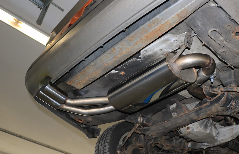 Fox Auspuff Sportauspuff Komplettanlage für Audi 80/90 quattro 81 Facelift 1.8l