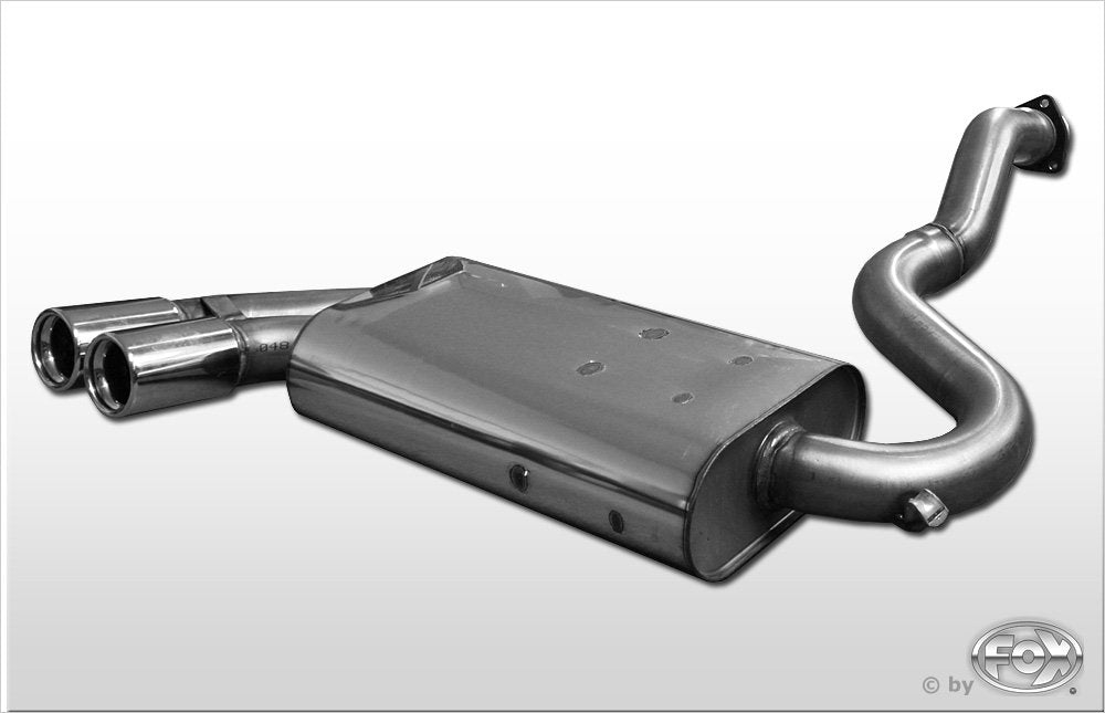 Fox Auspuff Sportauspuff Endschalldämpfer für Audi Urquattro 2.2 10V Turbo 147kW