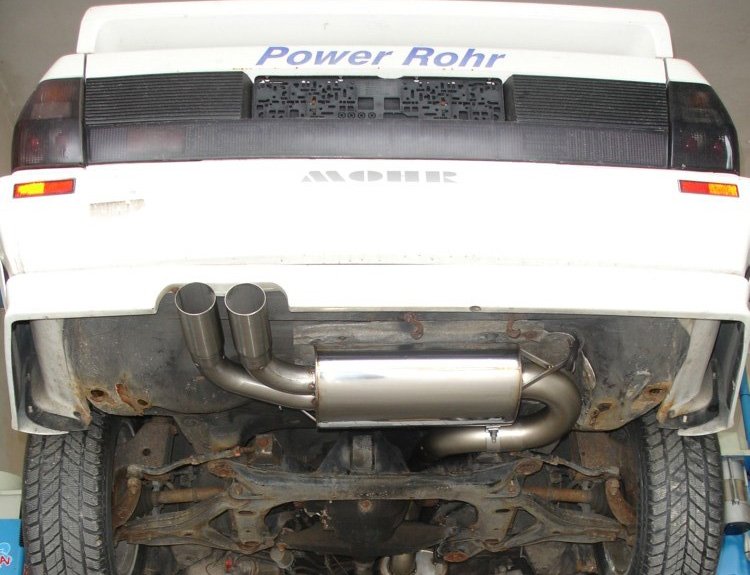 Fox Auspuff Sportauspuff Komplettanlage für Audi Urquattro 2.2l 10V Turbo 147kW