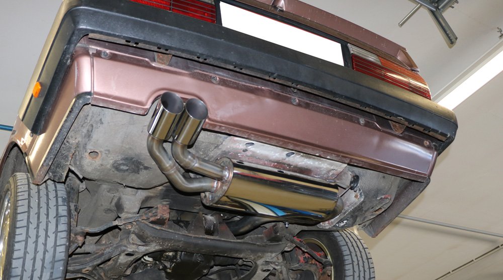 Fox Auspuff Sportauspuff Sportendschalldämpfer für Audi 80/90 quattro 85
