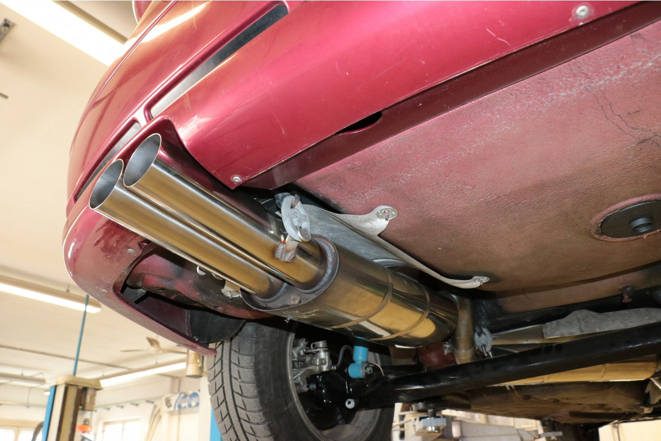 Fox Auspuff Sportauspuff Endschalldämpfer für Audi 80/90 89, B3 Limo