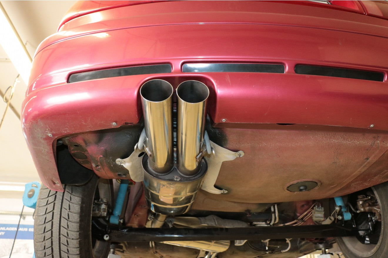 Fox Auspuff Sportauspuff Endschalldämpfer für Audi 80/90 89, B3 Limo