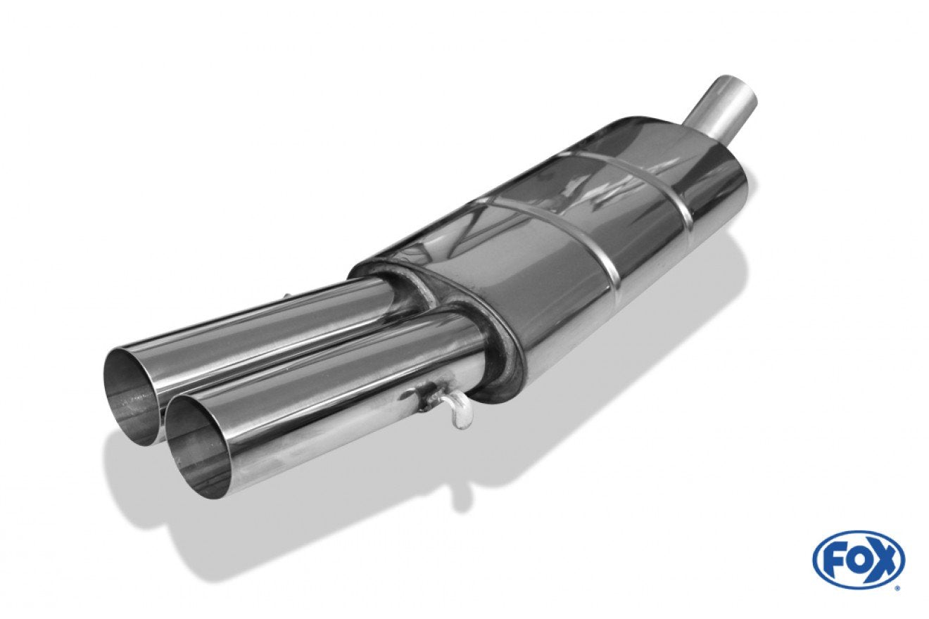 Fox Auspuff Sportauspuff Endschalldämpfer für Audi 80/90 89, B3 Limo