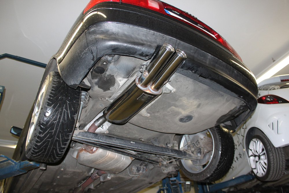 Fox Auspuff Sportauspuff Endschalldämpfer für Audi 80 B4 Cabrio 1,8l 92kW 2,8l