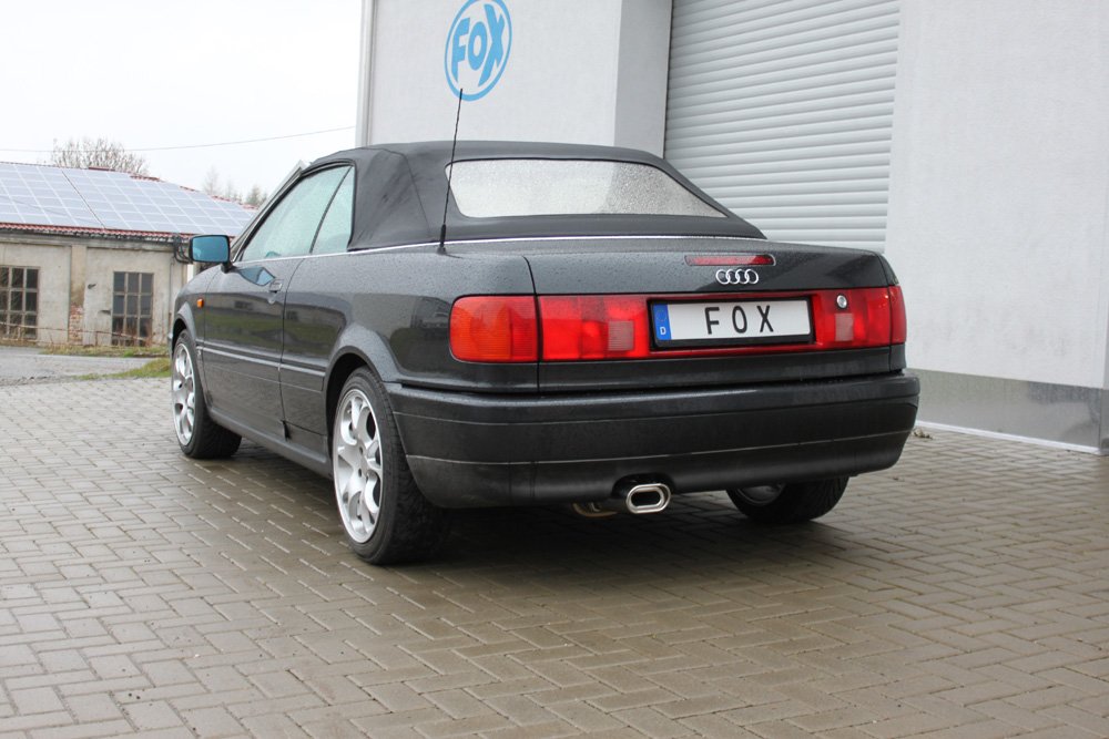 Fox Auspuff Sportauspuff Endschalldämpfer für Audi 80 B4 Cabrio 1.8l 92kW