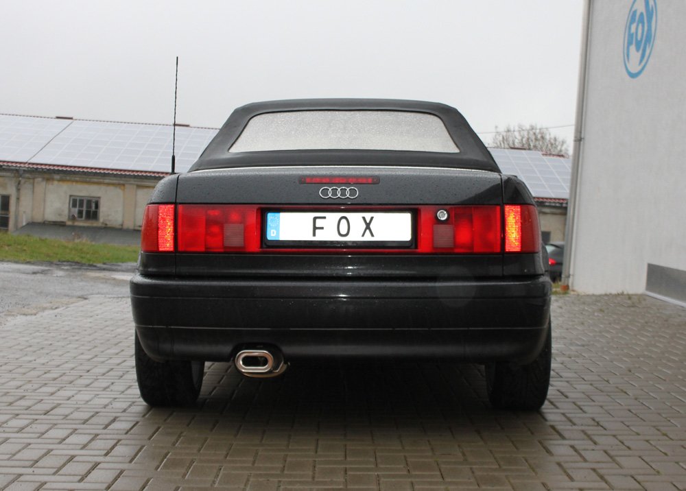 Fox Auspuff Sportauspuff Endschalldämpfer für Audi 80 B4 Cabrio 1.8l 92kW