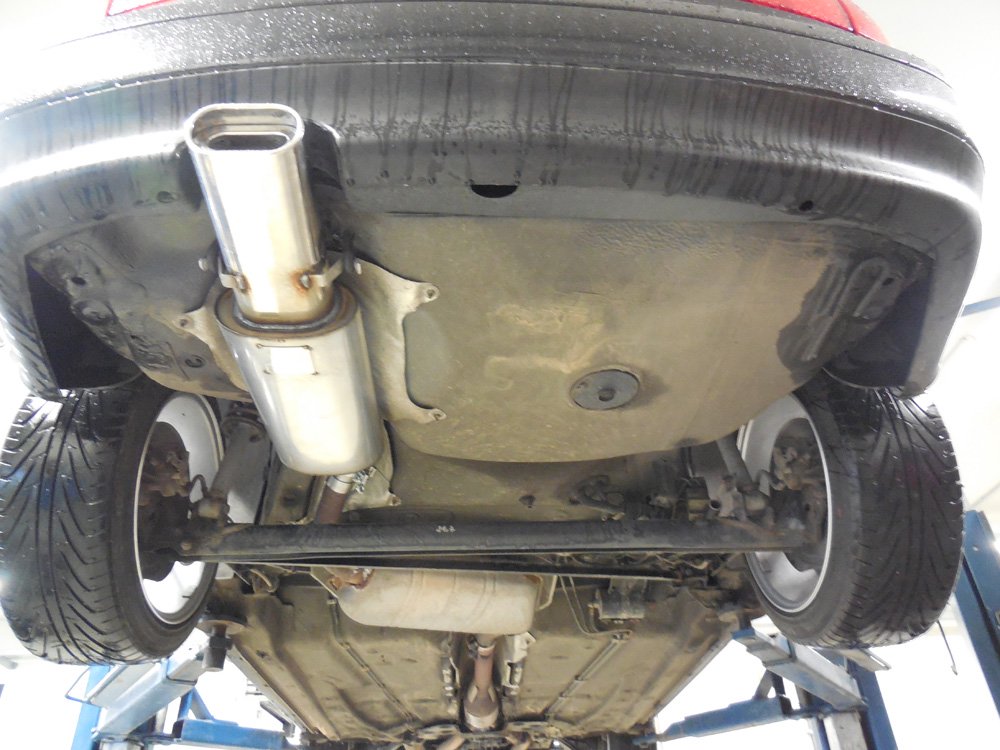 Fox Auspuff Sportauspuff Endschalldämpfer für Audi 80 B4 Cabrio 1.8l 92kW