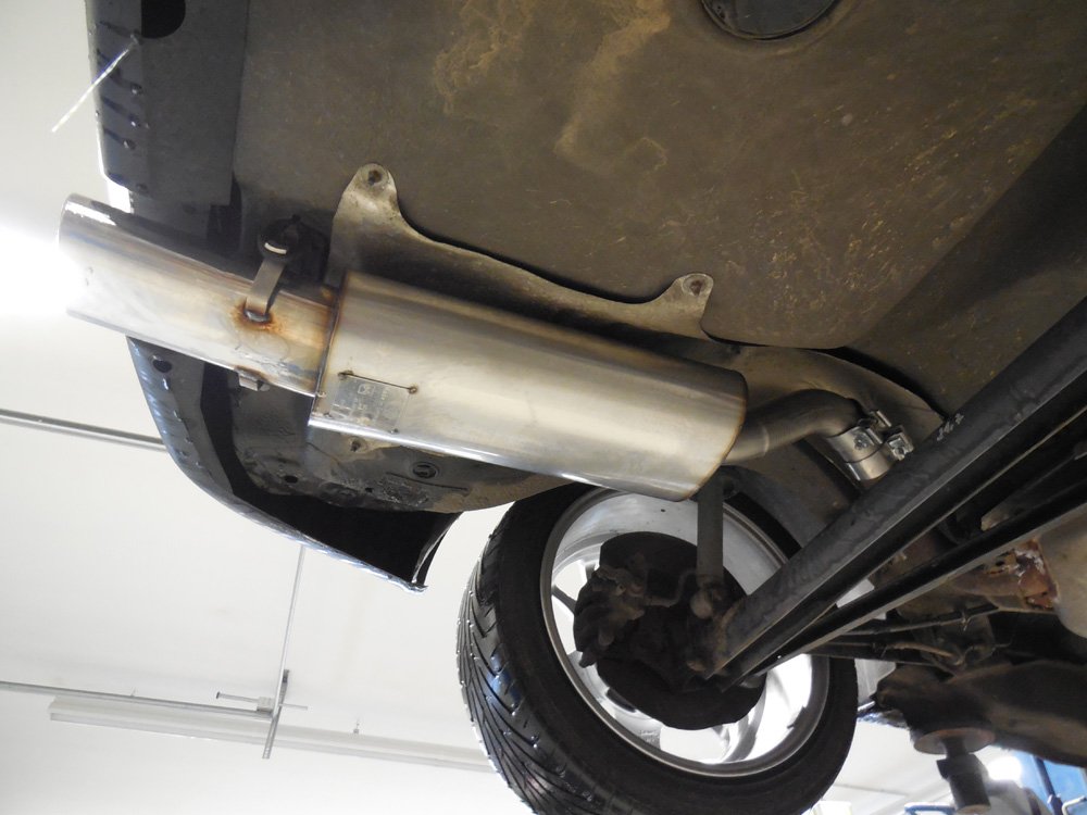 Fox Auspuff Sportauspuff Endschalldämpfer für Audi 80 B4 Cabrio 1.8l 92kW