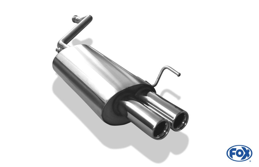 Fox Auspuff Sportauspuff Endschalldämpfer für Audi 80 Typ B4 1,6l 52/74kW 2,0l
