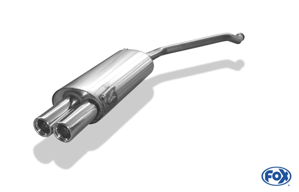 Fox Auspuff Sportauspuff Endschalldämpfer für Audi 80 Typ B4 1,6l 52/74kW 2,0l