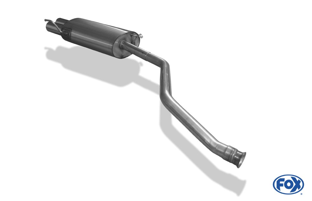 Fox Auspuff Sportauspuff Endschalldämpfer für Audi 80 Typ B4 1,6l 52/74kW 2,0l