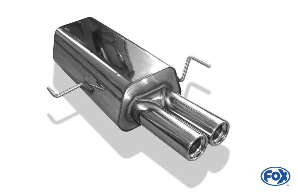 Fox Auspuff Sportauspuff Endschalldämpfer für Audi 80 Typ B4 2,0l 16V 103kW 2,3