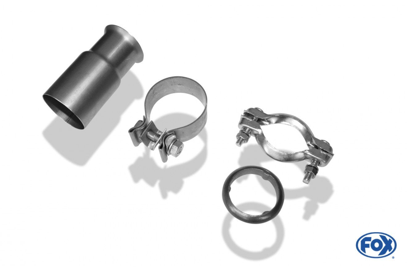 Fox Auspuff Sportauspuff Endschalldämpfer für Audi 80 Typ B4 2,0l 16V 103kW 2,3