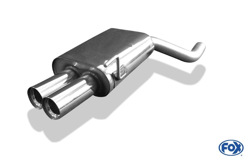 Fox Auspuff Sportauspuff Sportendschalldämpfer für Audi 80 Typ B4 quattro 2,8l