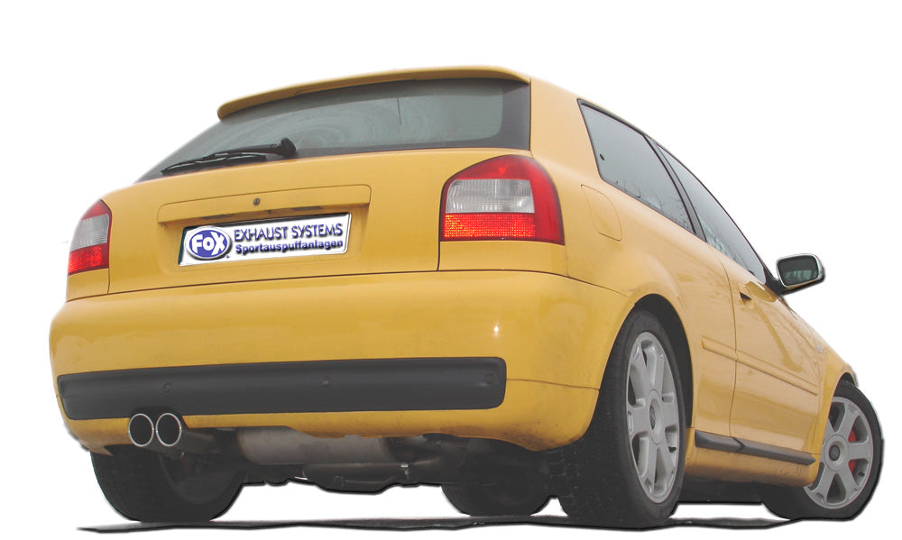 Fox Auspuff Sportauspuff Komplettanlage für Audi S3 8L 1.8l T 154/165kW