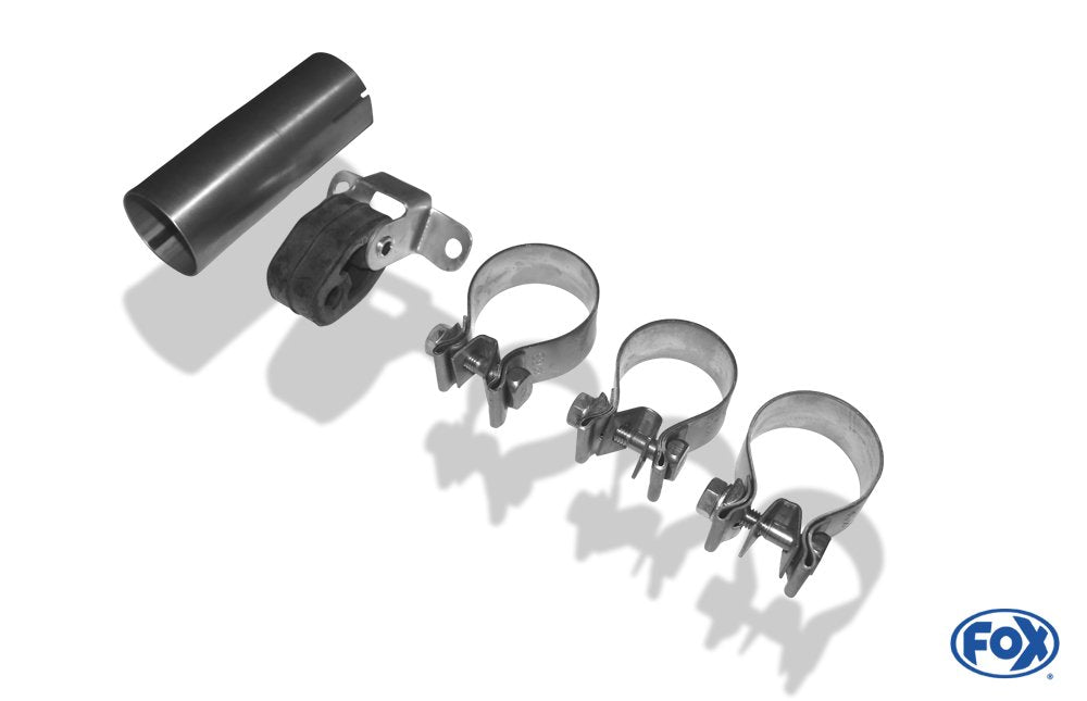 Fox Duplex Auspuff Sportauspuff Sportendschalldämpfer für Audi A3 Typ 8L quattro