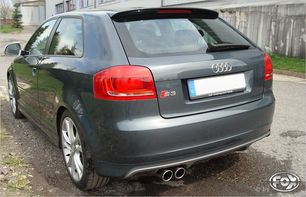Fox Auspuff Sportauspuff Komplettanlage für Audi S3 8P 2.0l 188/195kW