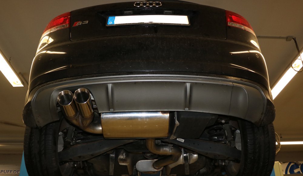 Fox Auspuff Sportauspuff Komplettanlage für Audi S3 8P quattro 3-türer/ 3-doors