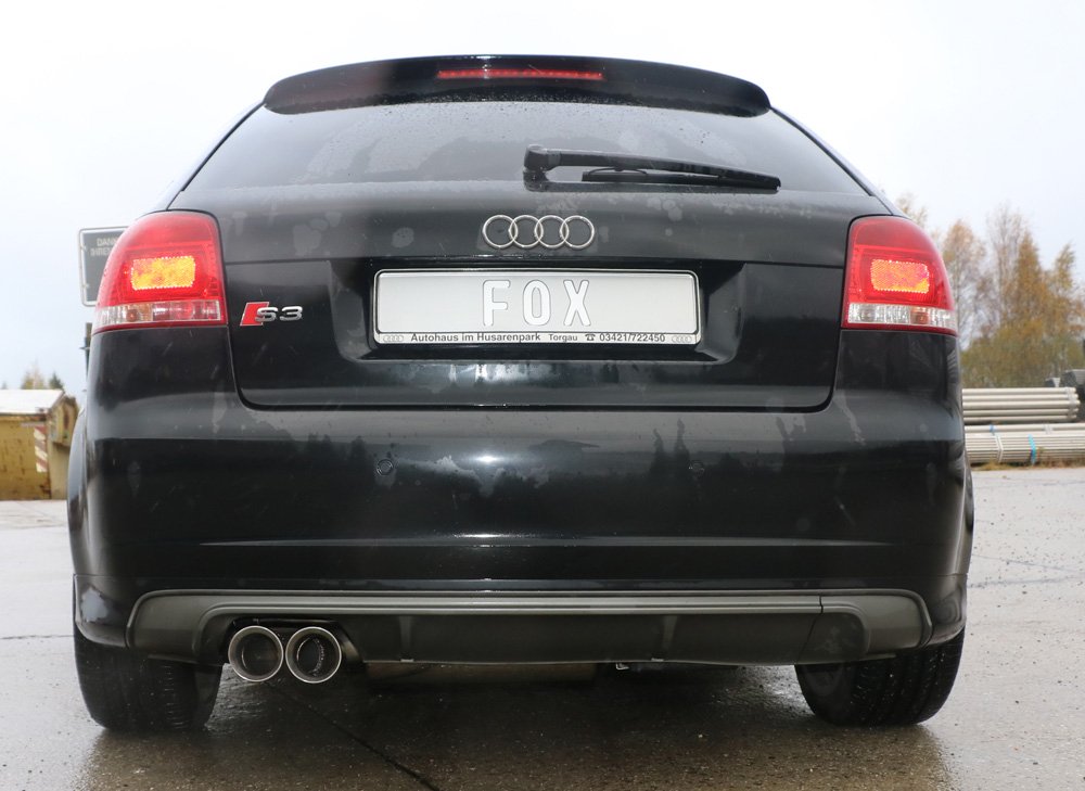 Fox Auspuff Sportauspuff Komplettanlage für Audi S3 8P quattro 3-türer/ 3-doors