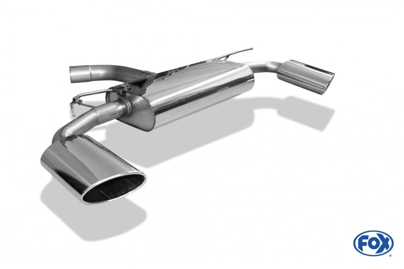 Fox Duplex Auspuff Sportauspuff Endschalldämpfer für Audi A3 8V 3-türer