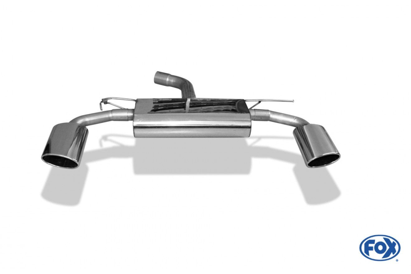 Fox Duplex Auspuff Sportauspuff Endschalldämpfer für Audi A3 8V 3-türer