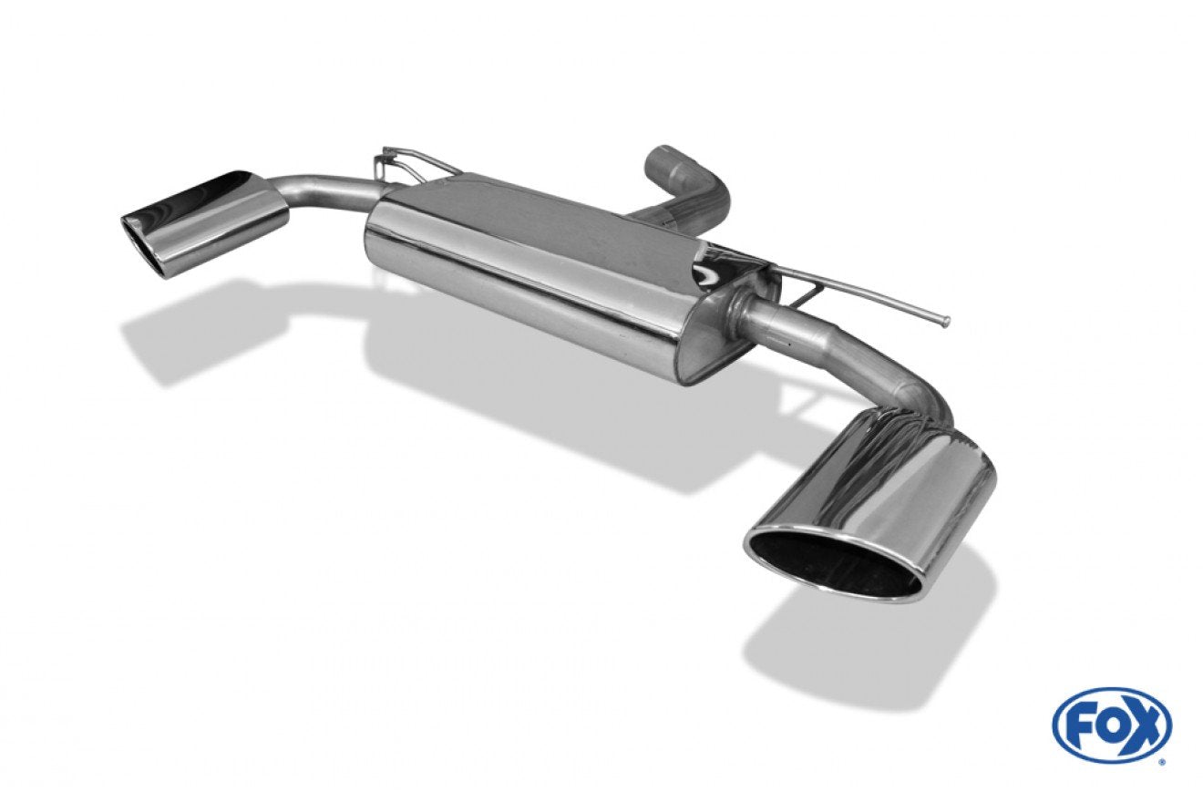 Fox Duplex Auspuff Sportauspuff Endschalldämpfer für Audi A3 8V 3-türer